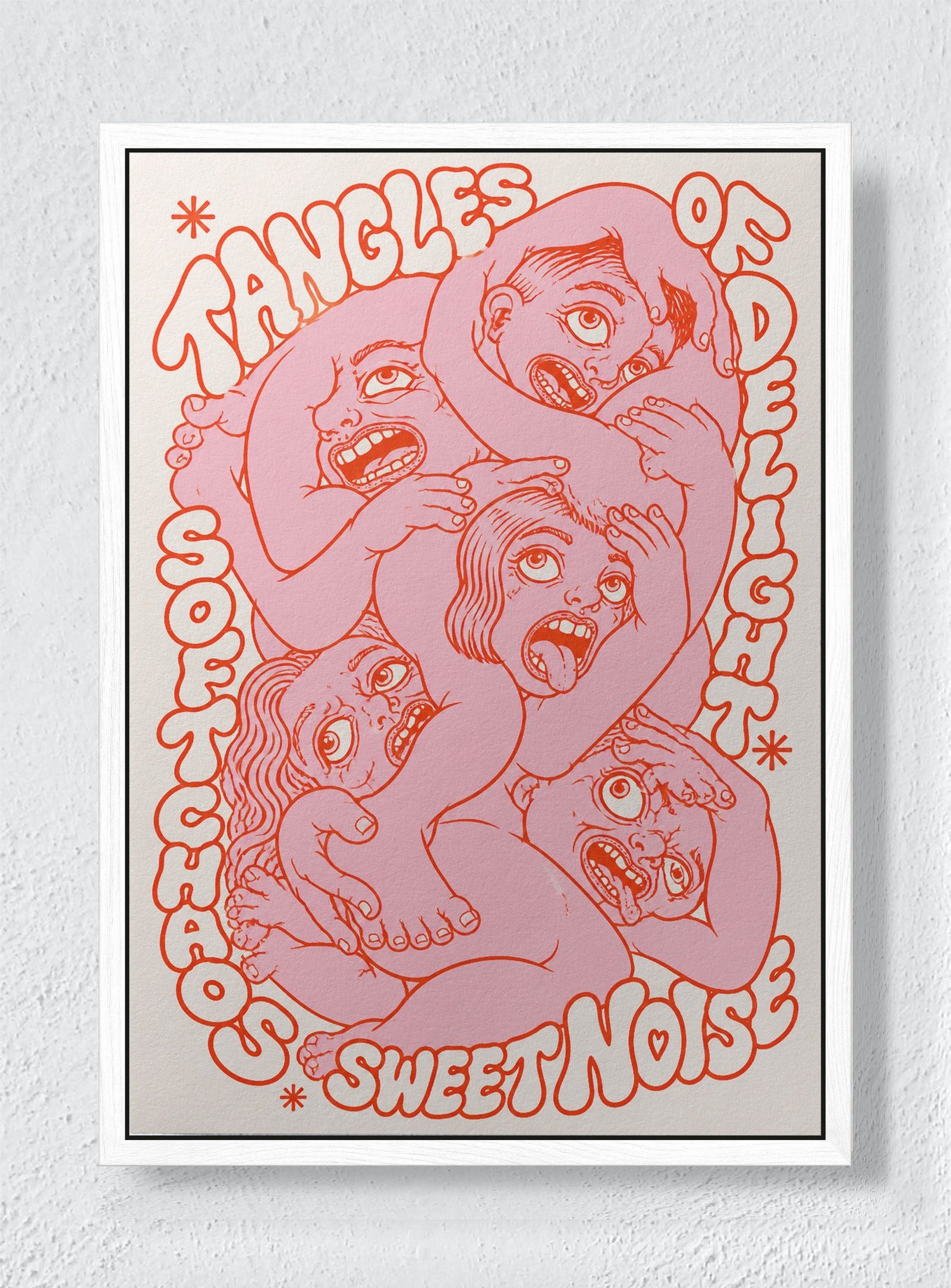 SWEET NOISE - White frame canvas