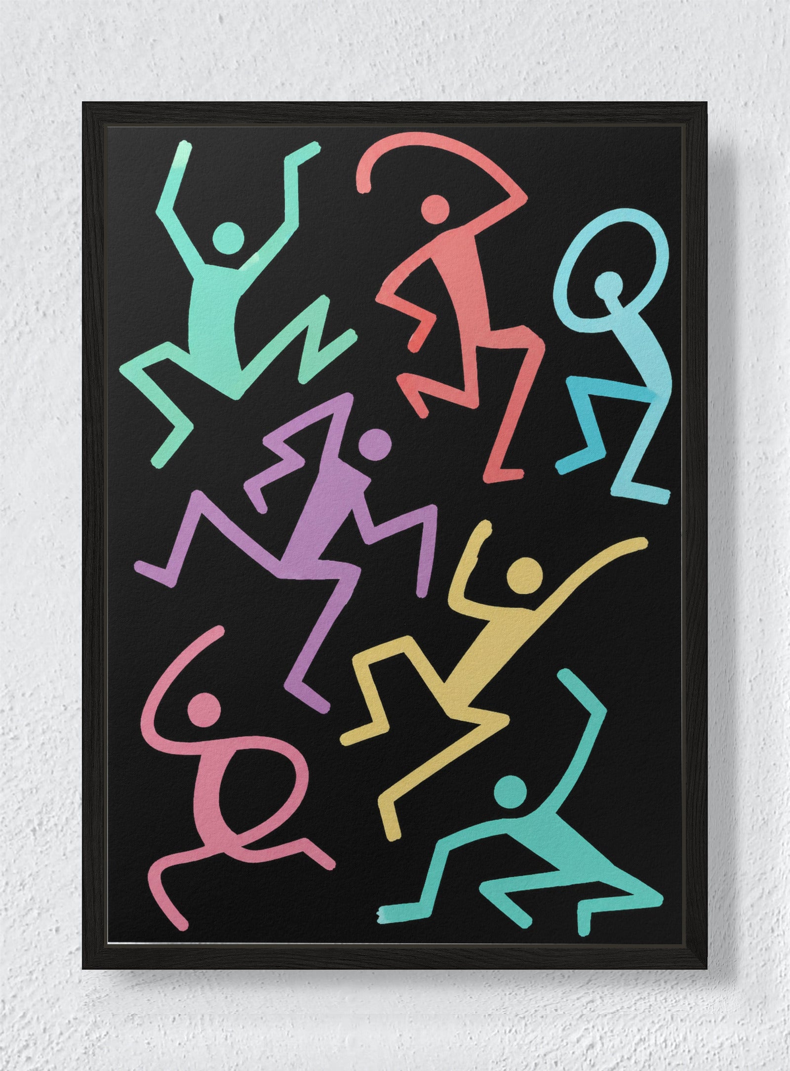 DANCE LANGUAGE - Black frame canvas
