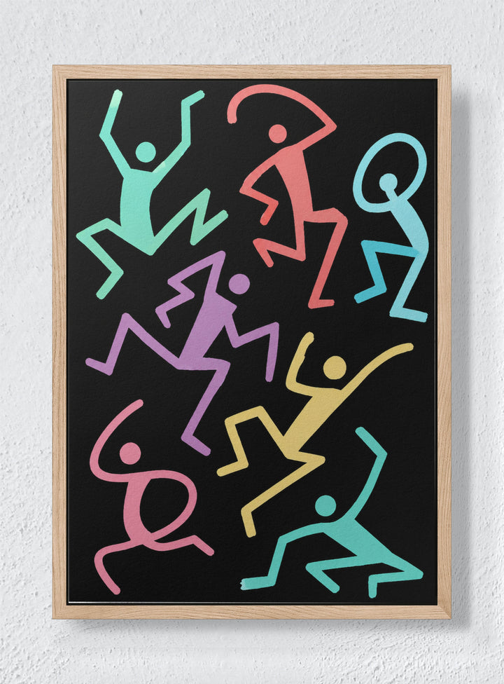 DANCE LANGUAGE - Natural frame canvas