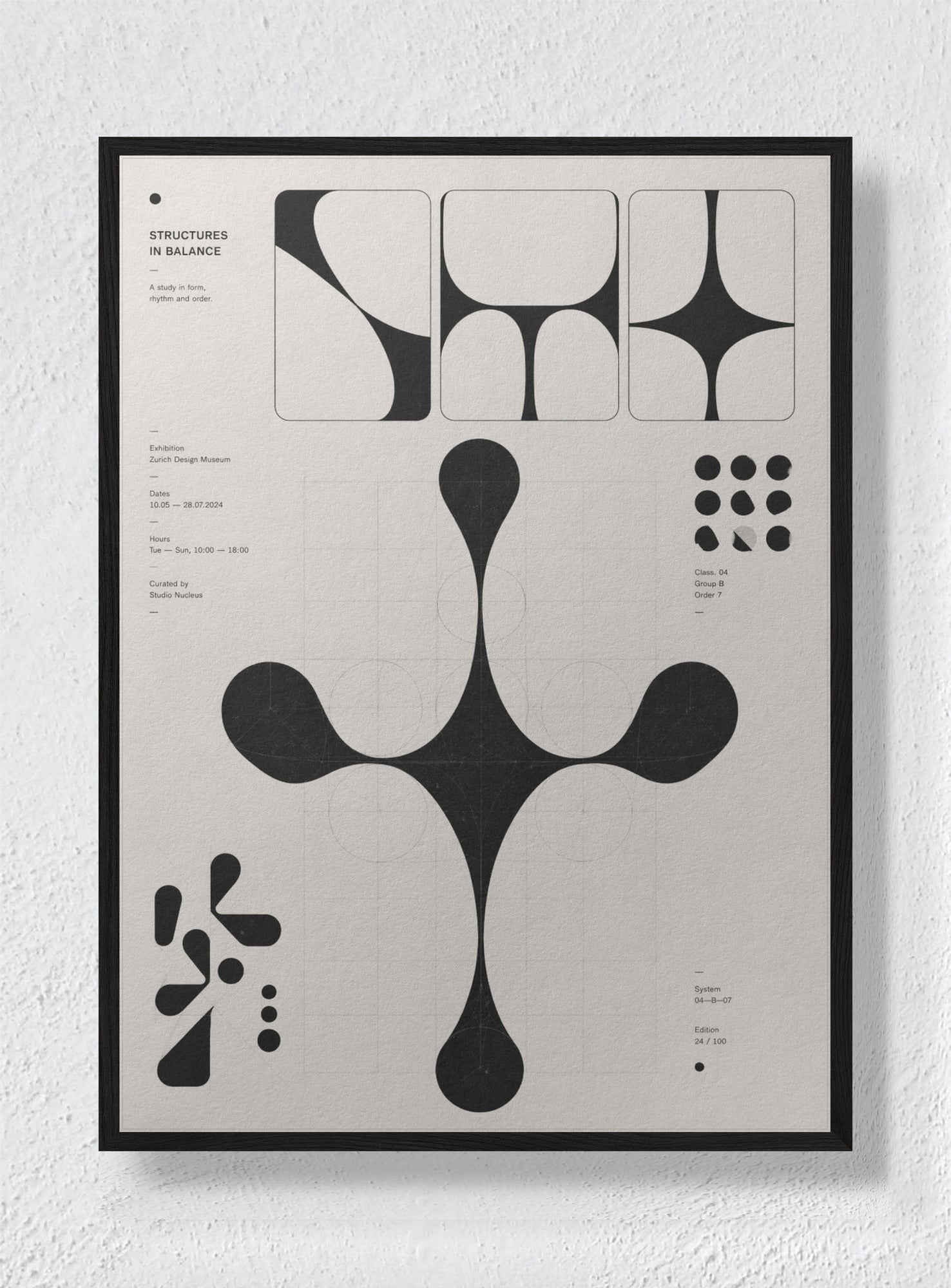 ABSTRACT GEOMETRIC: - Black Frame