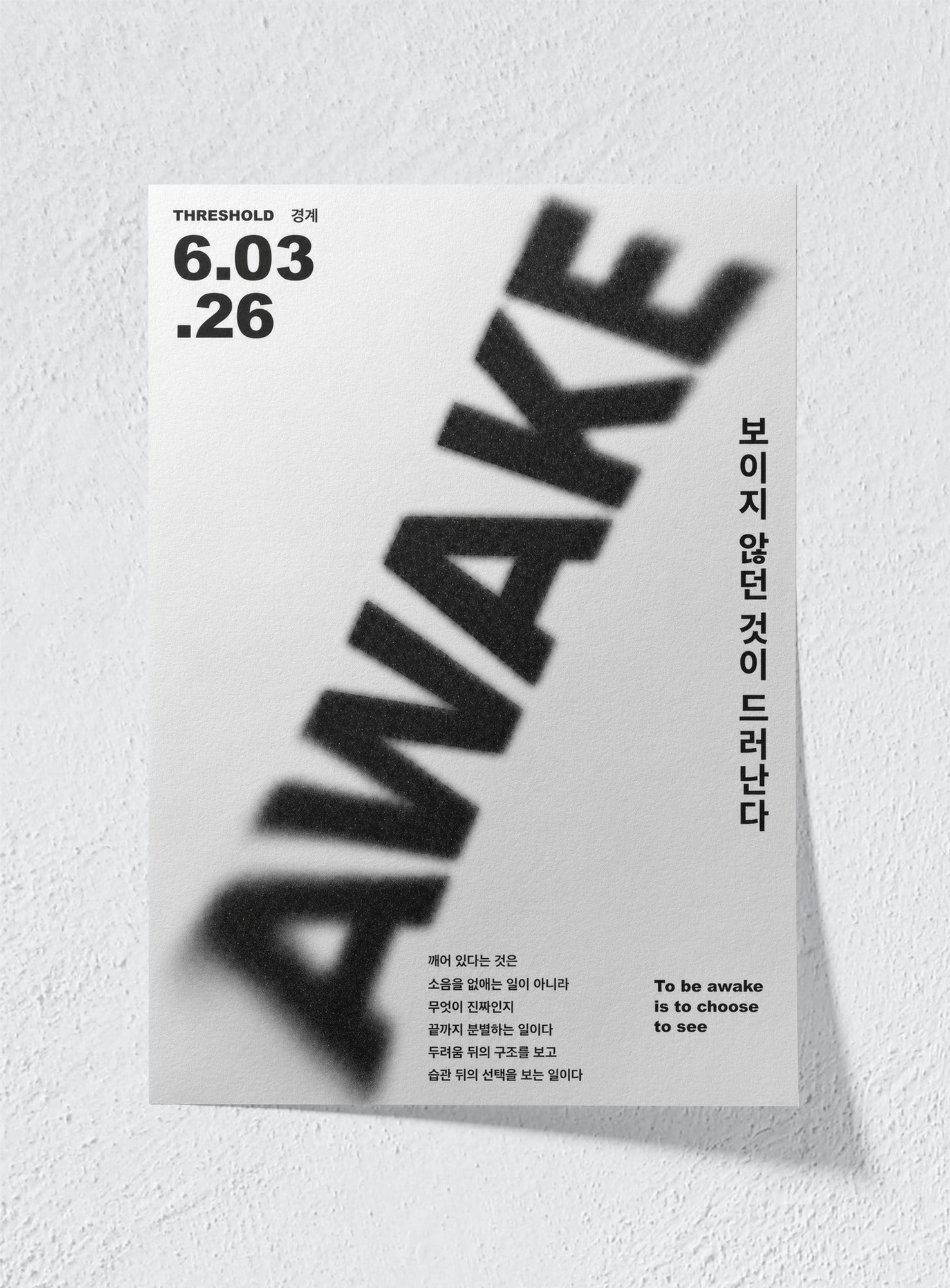 WHITE NOISE - Unframed