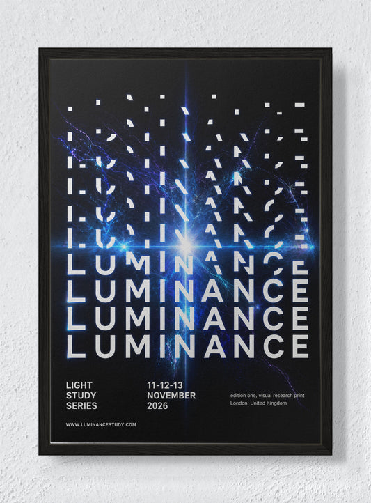 LUMINANCE - Black frame canvas