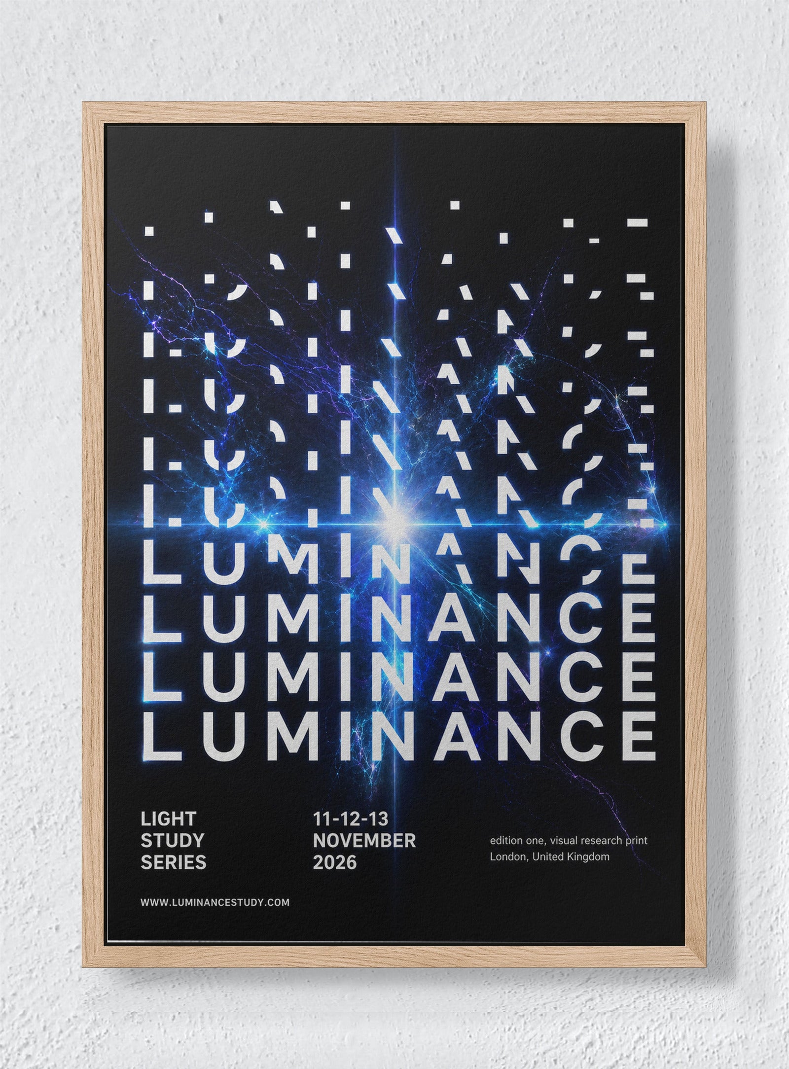 LUMINANCE - Natural frame canvas