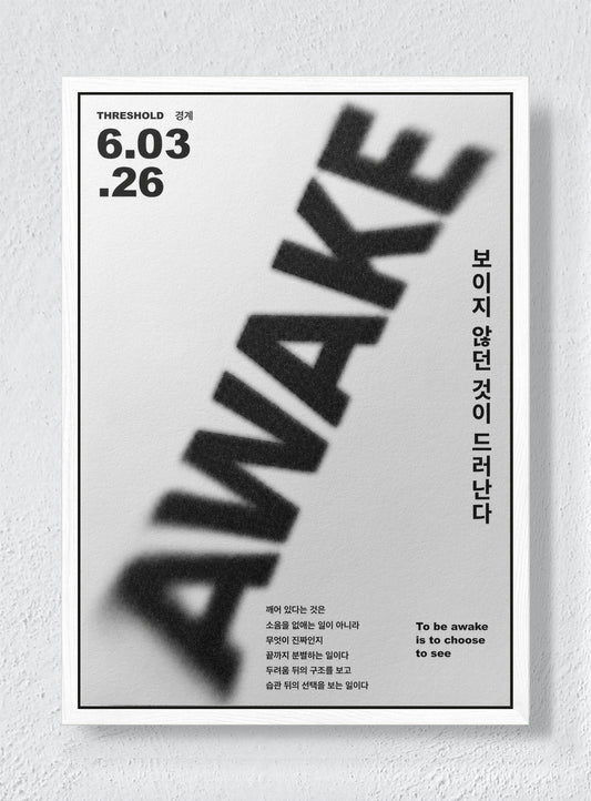WHITE NOISE - White frame canvas