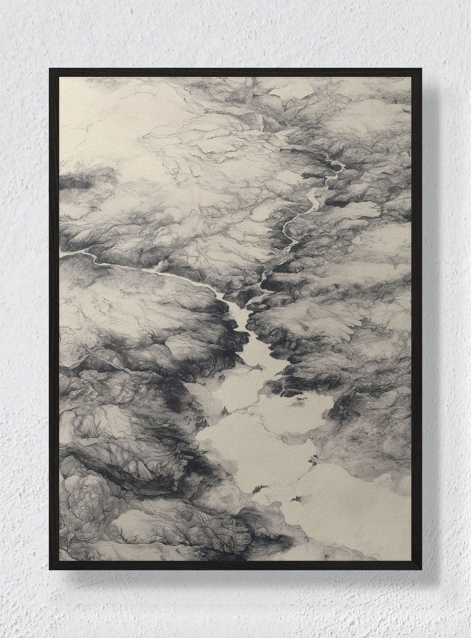 EARTH'S SCARS - Black Frame