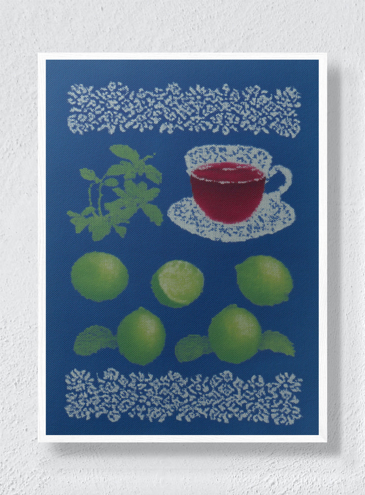 CITRUS SYMMETRY - White Frame