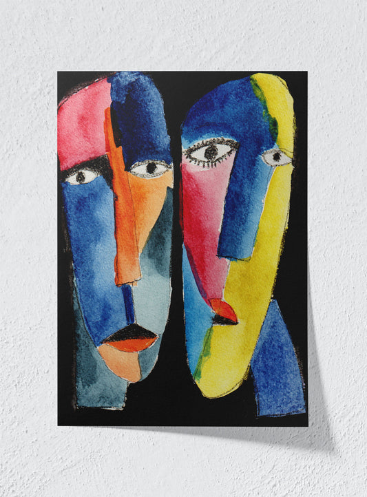 CHROMATIC VISAGES - Unframed