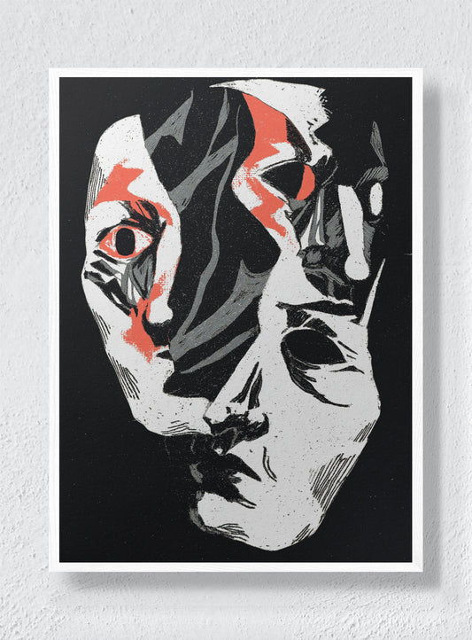 FRACTURED IDENTITY - White Frame