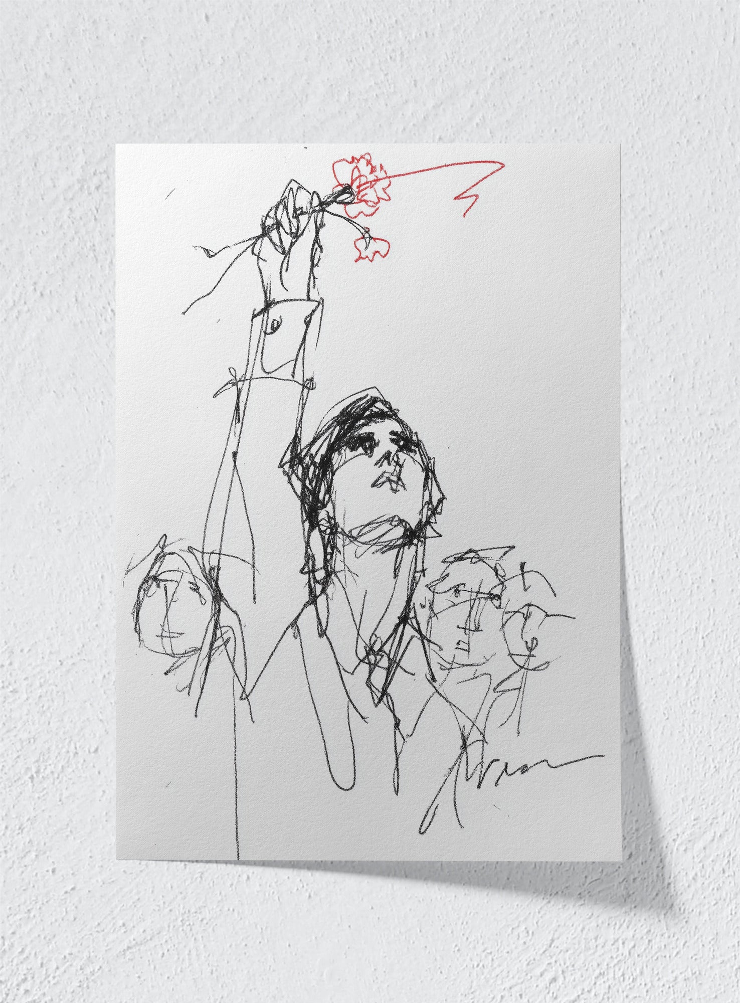 CRIMSON REACH - Unframed