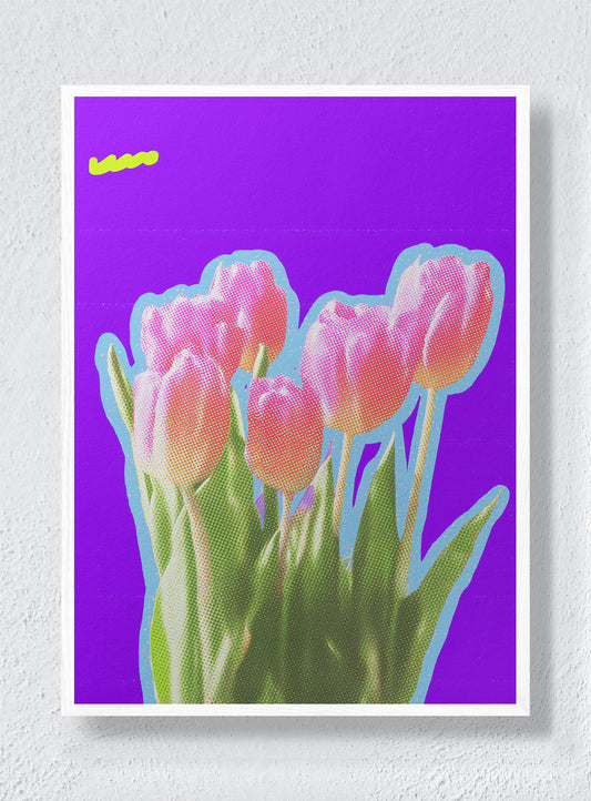 ULTRAVIOLET BLOOM - White Frame