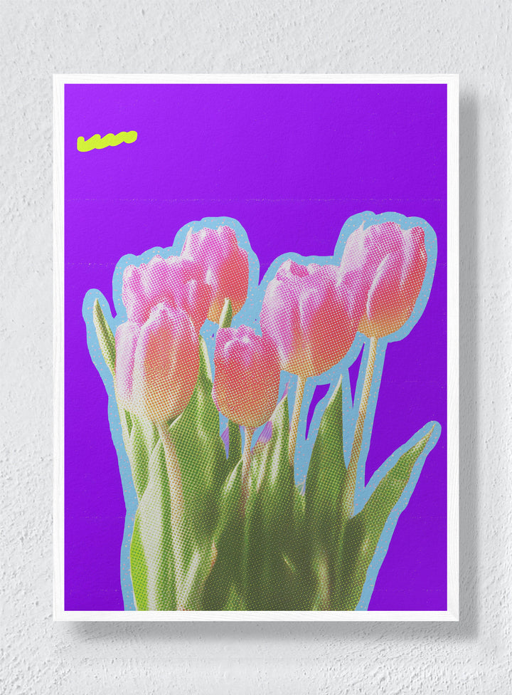 ULTRAVIOLET BLOOM - White Frame