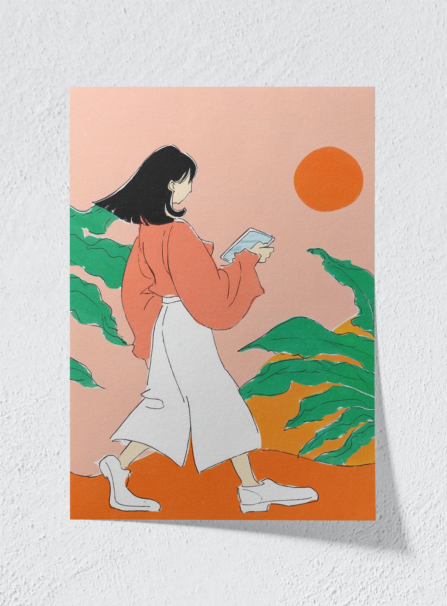 THE WALKING READER - Unframed