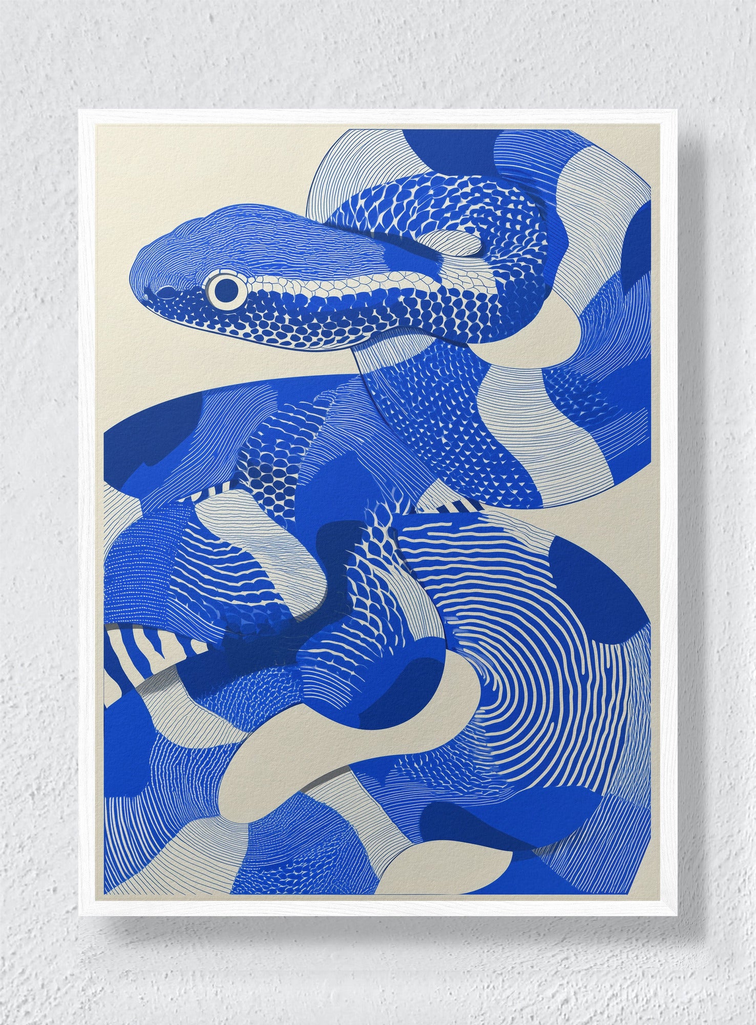 COILED LABYRINTH - White Frame
