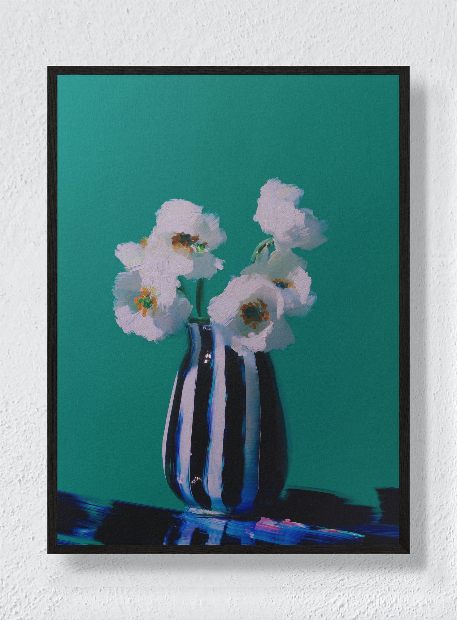 STRIPED SERENITY - Black Frame