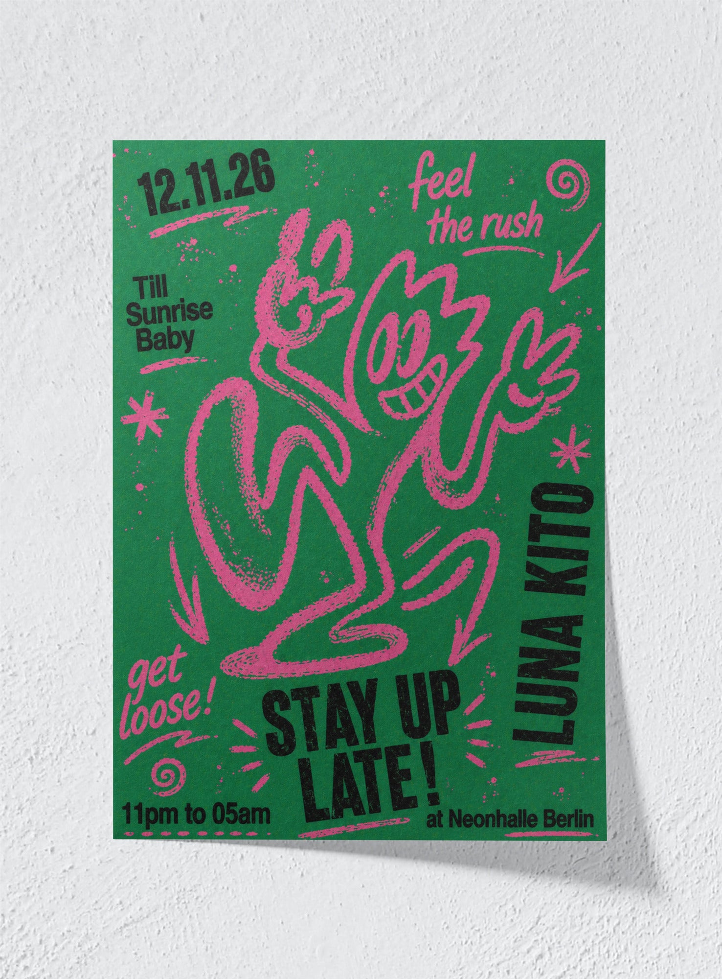 STAY UP LATE - Unframed