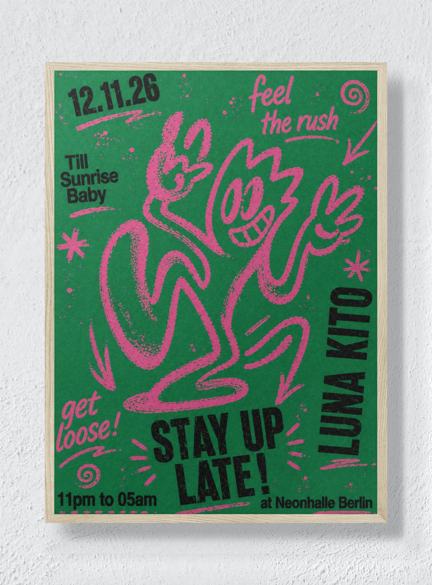 STAY UP LATE - Natural Frame