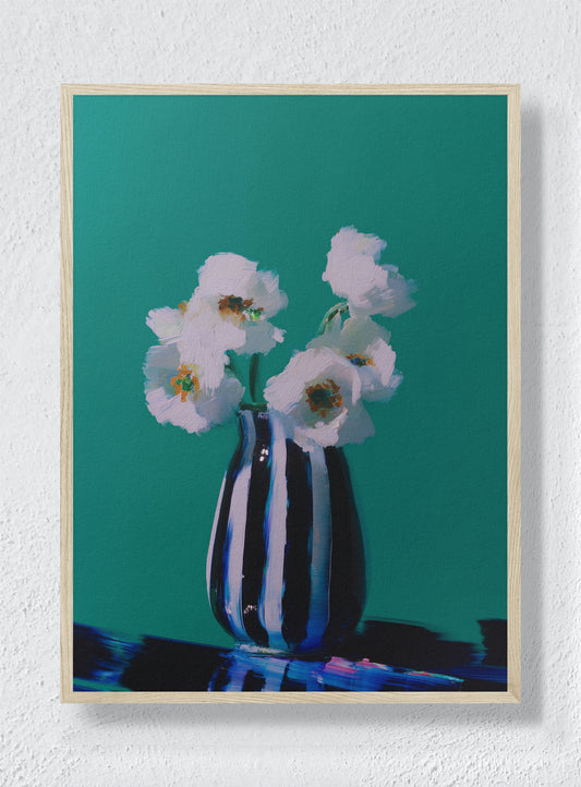 STRIPED SERENITY - Natural Frame