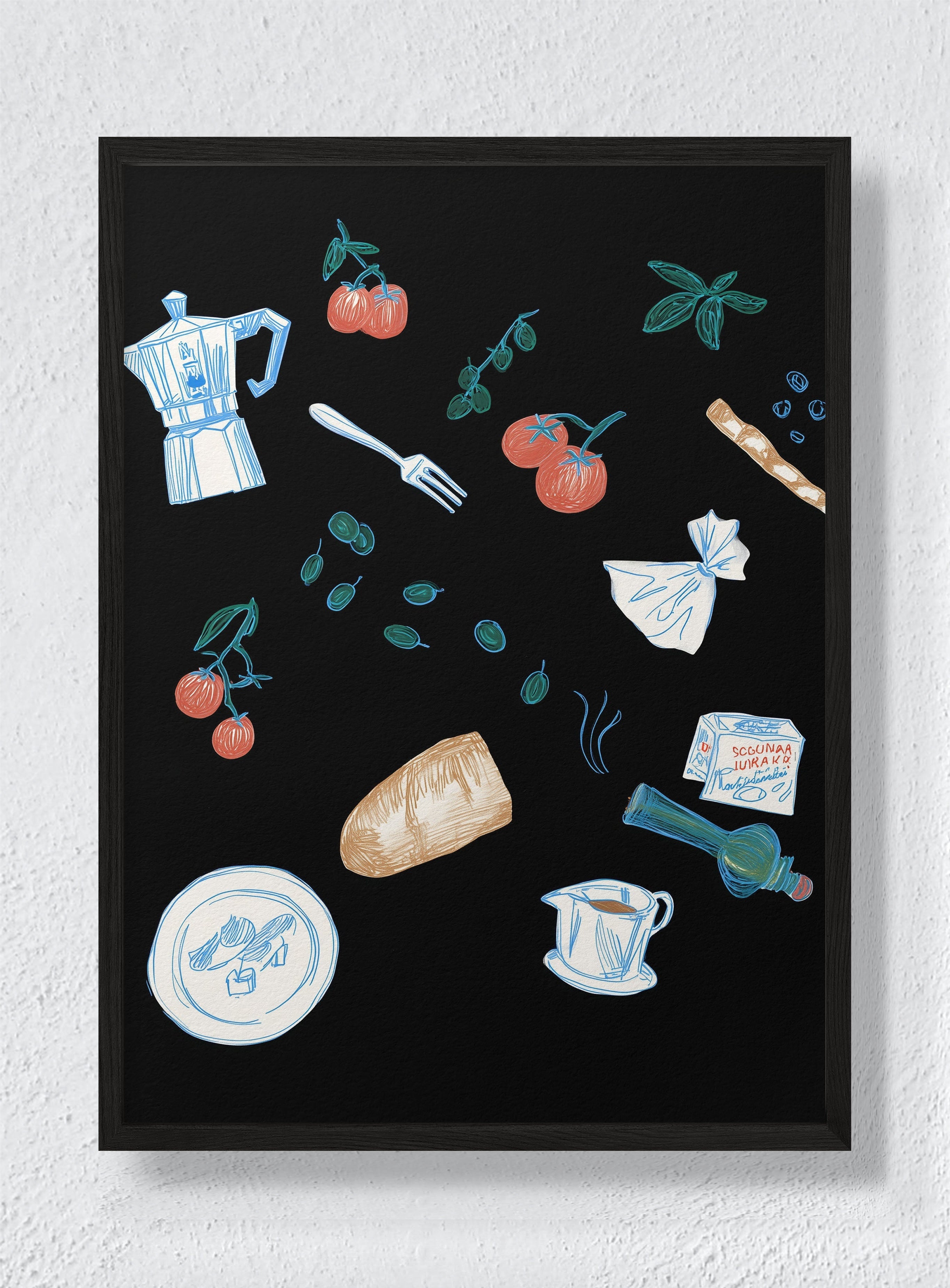 THE CULINARY CANVAS - Black Frame