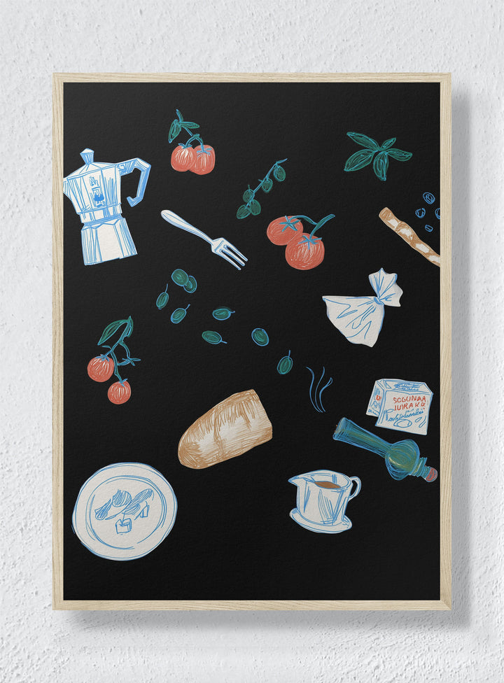 THE CULINARY COMPASS - Natural Frame