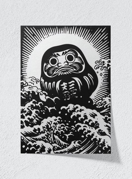 DARUMA'S VOYAGE - Unframed