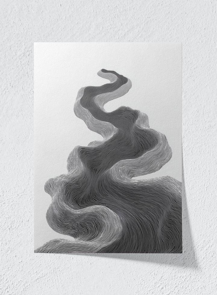 TOPOGRAPHIC FLOW - Unframed