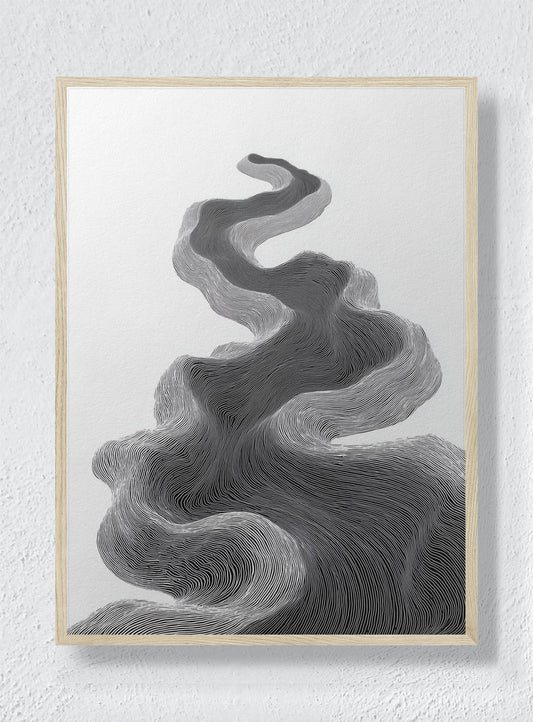 TOPOGRAPHIC FLOW - Natural Frame