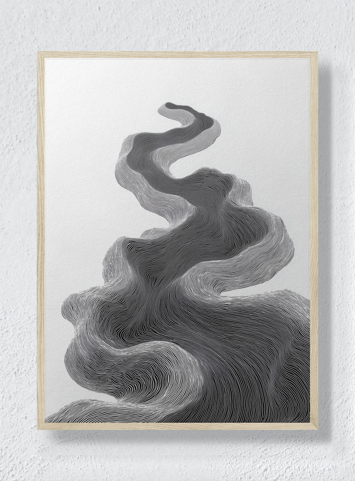 TOPOGRAPHIC FLOW - Natural Frame