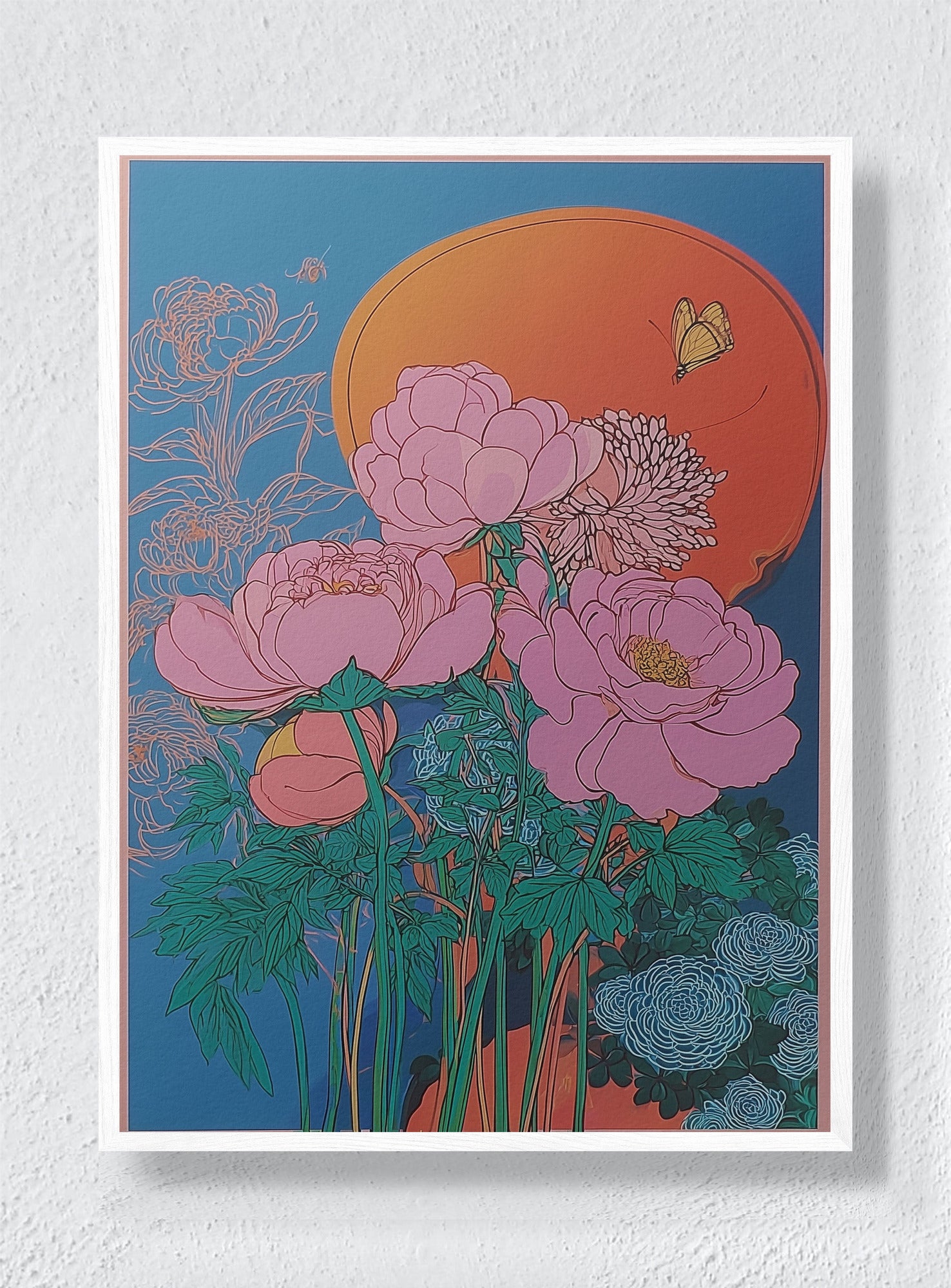 PEACE IN NATURE - White Frame