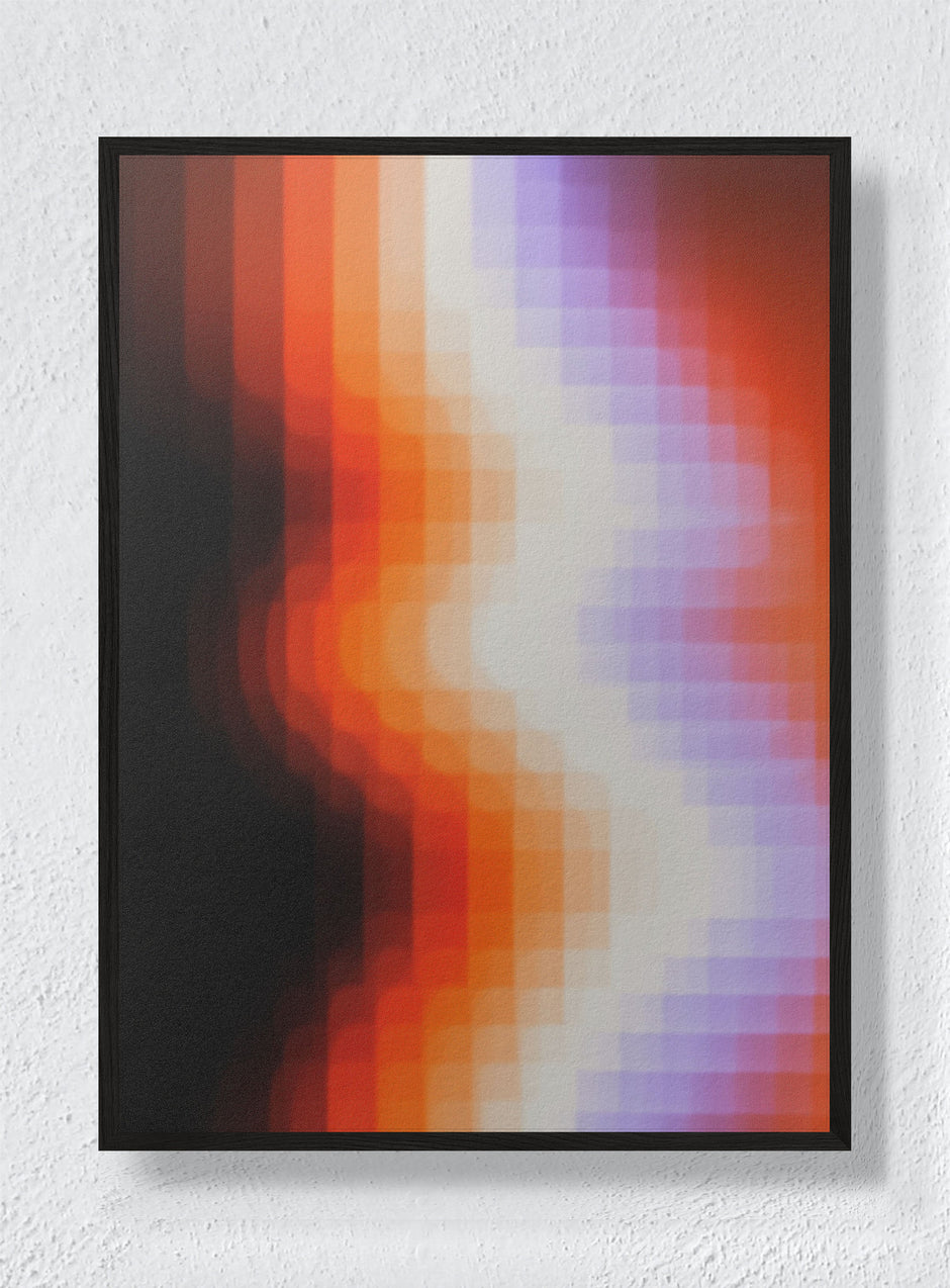 RAINBOW IN REPOSE - Black Frame