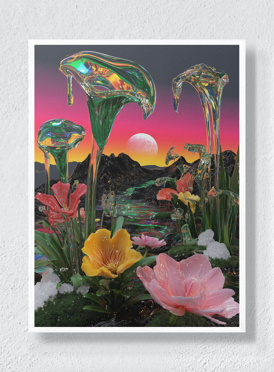 TANGLED ORIGAMI - White Frame