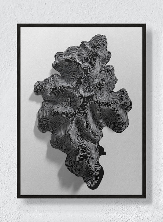 DESERT CURVE - Black Frame
