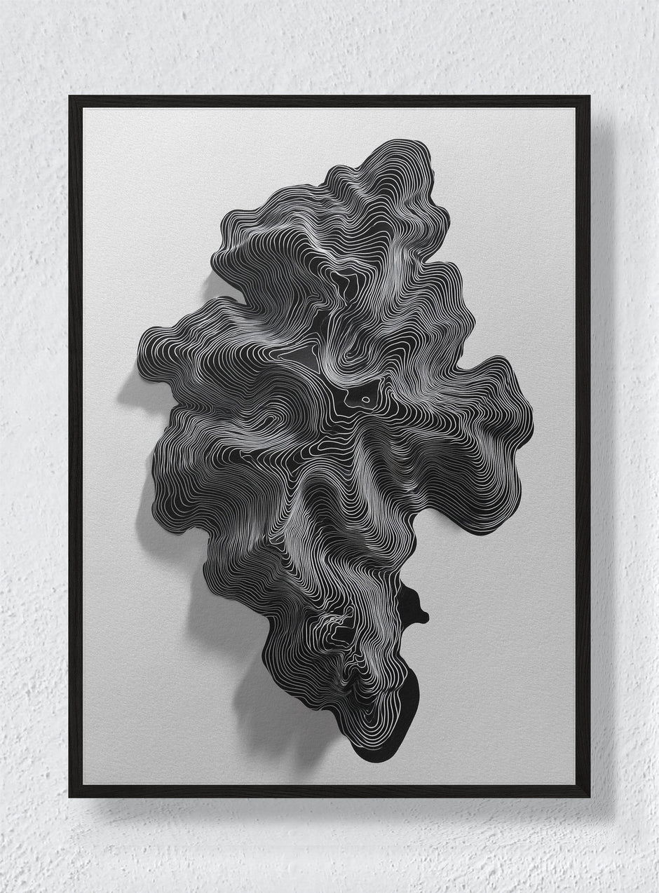 DESERT CURVE - Black Frame