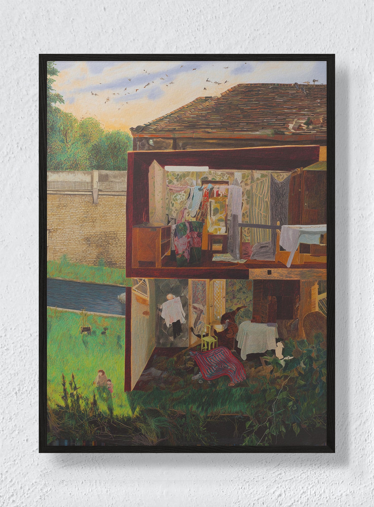 THE HARMONY OF HANDS WORKING - Black Frame