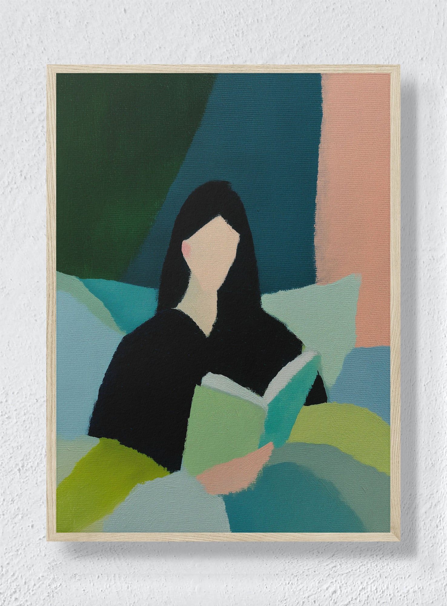 RESTFUL STUDY IN PASTEL - Natural Frame