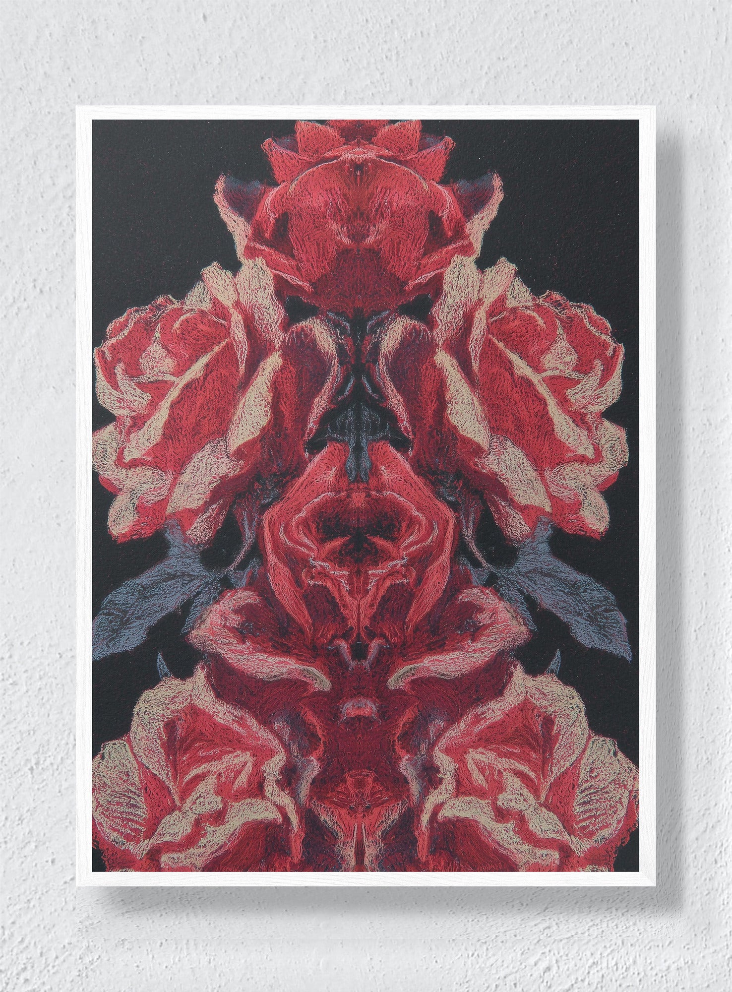 THE RED ORACLE - White Frame