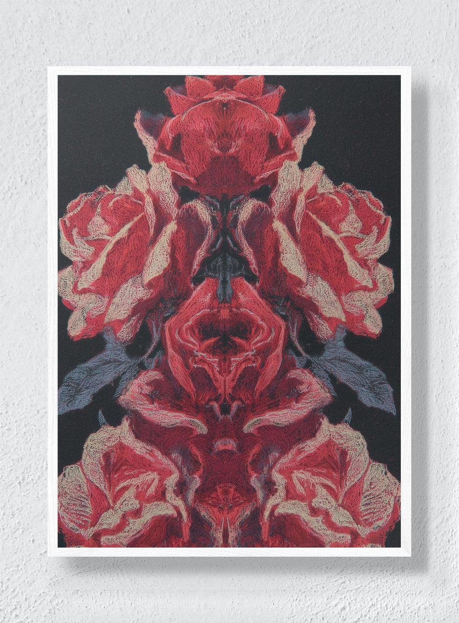 THE RED ORACLE - White Frame