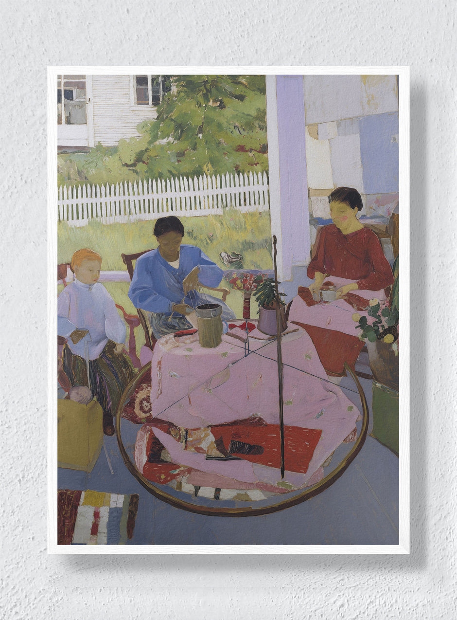 THE QUIET COMPANY OF FRIENDS - White Frame