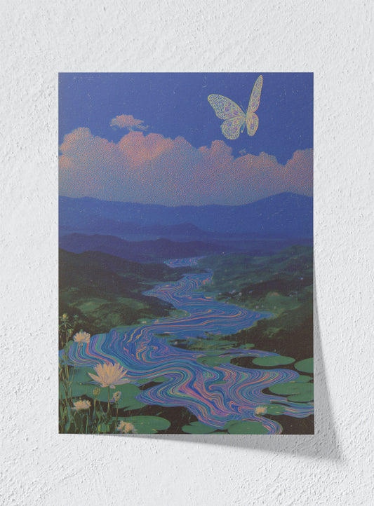 THE BUTTERFLY ABOVE THE WAKING LAND - Unframed