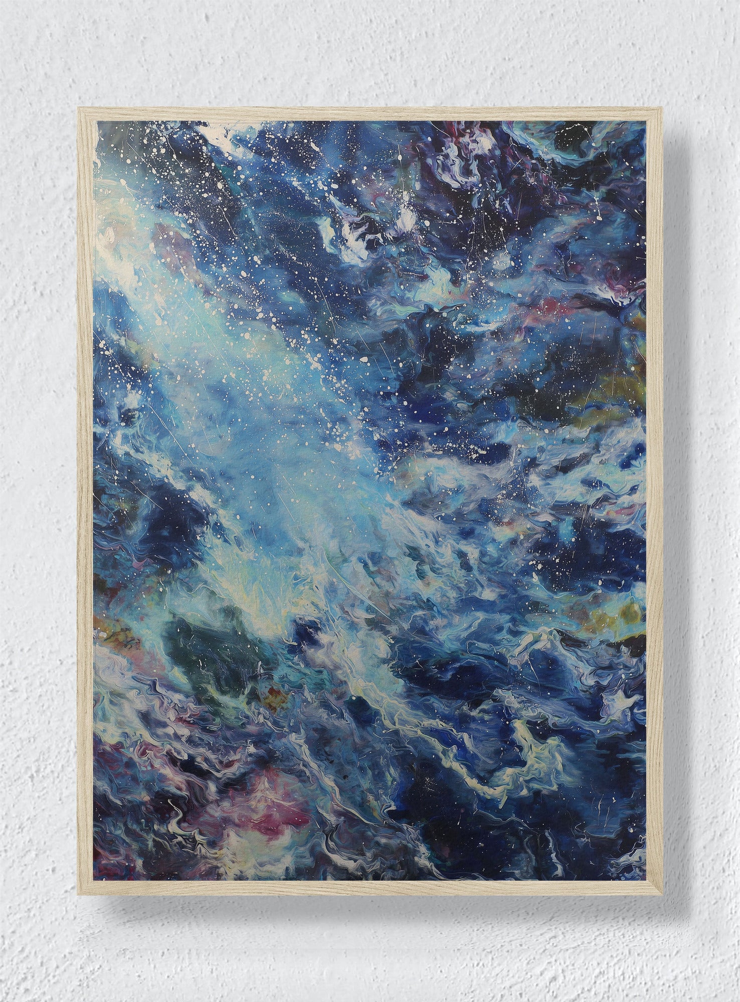 A COLLAPSE OF LIGHT INTO WATER - Natural Frame