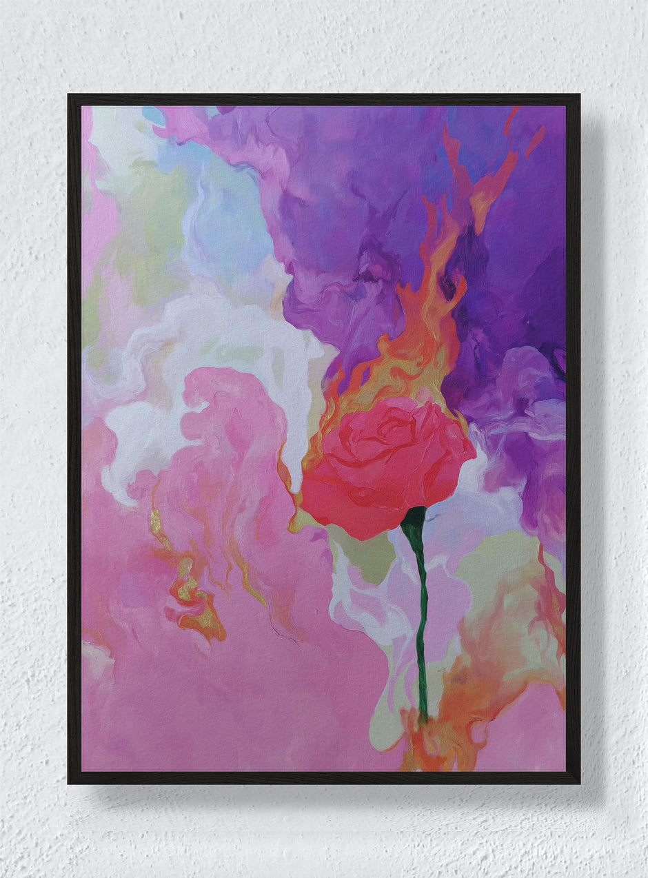 EMBER FLOWER - Black Frame