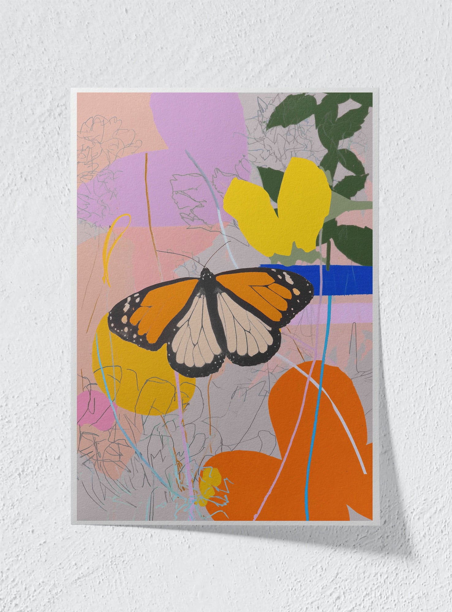 FLIGHT ACROSS A BUSY MIND - Unframed