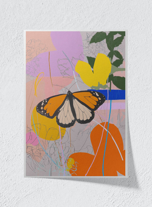 FLIGHT ACROSS A BUSY MIND - Unframed