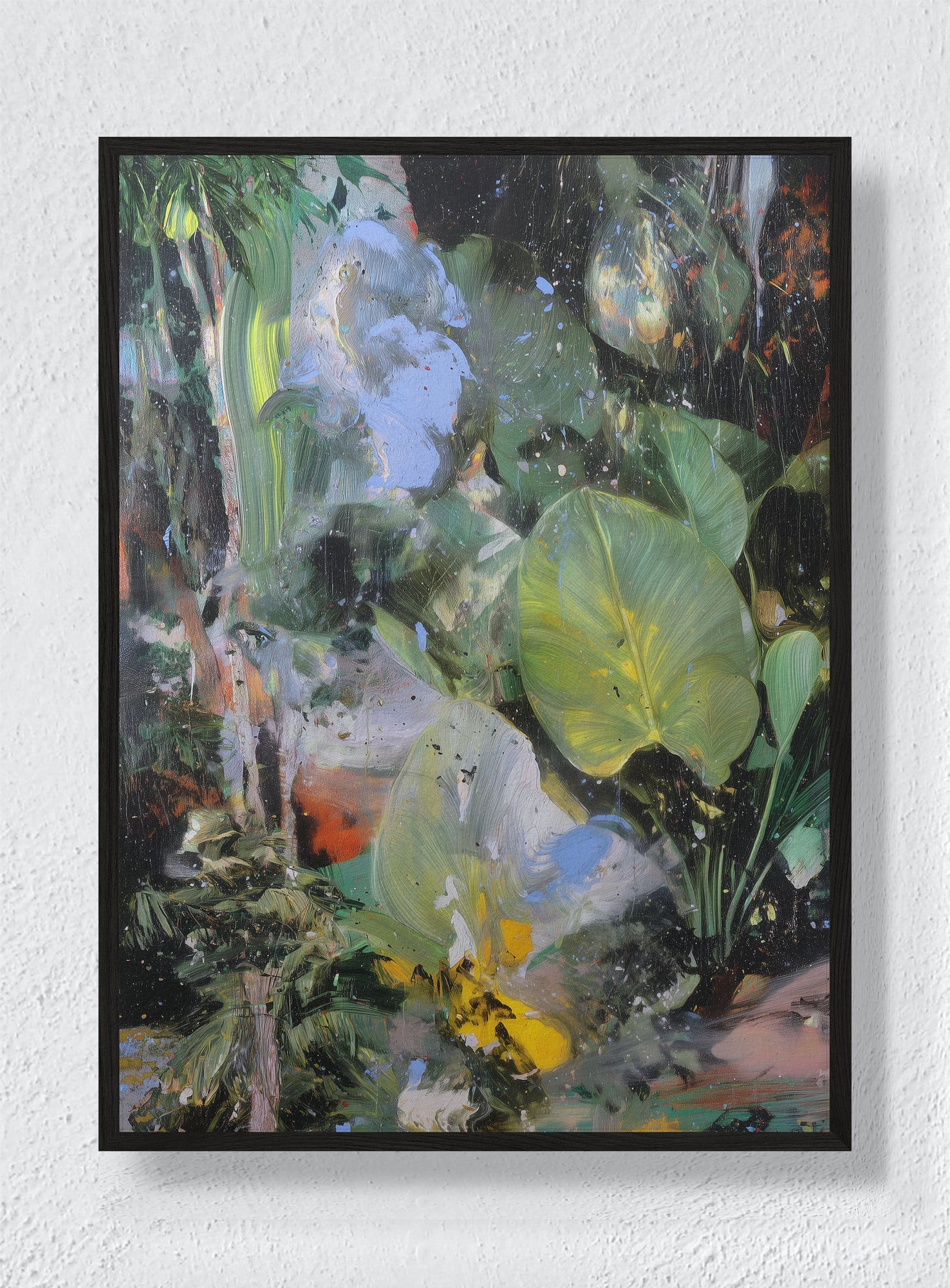 THE GARDEN AFTER RAIN - Black Frame