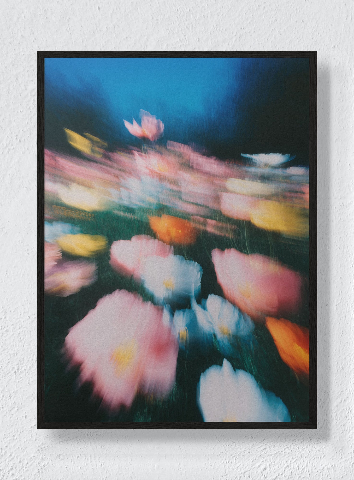 RUNNING THROUGH BLOOM - Black Frame