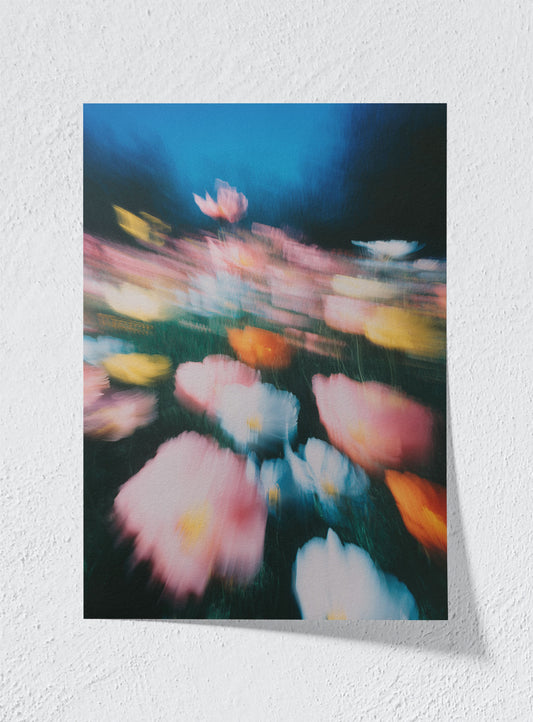 RUNNING THROUGH BLOOM - Unframed
