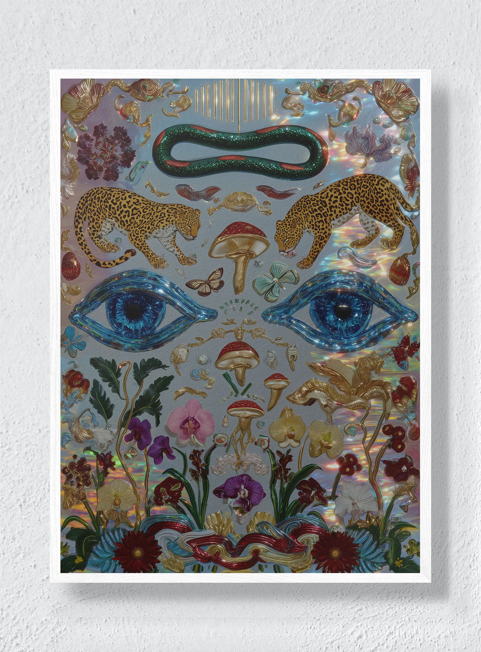 THE GARDEN OF WATCHFUL BEASTS - White Frame
