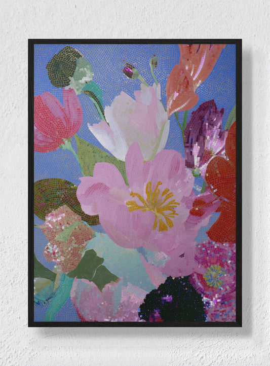 STAINED SKY GARDEN - Black Frame