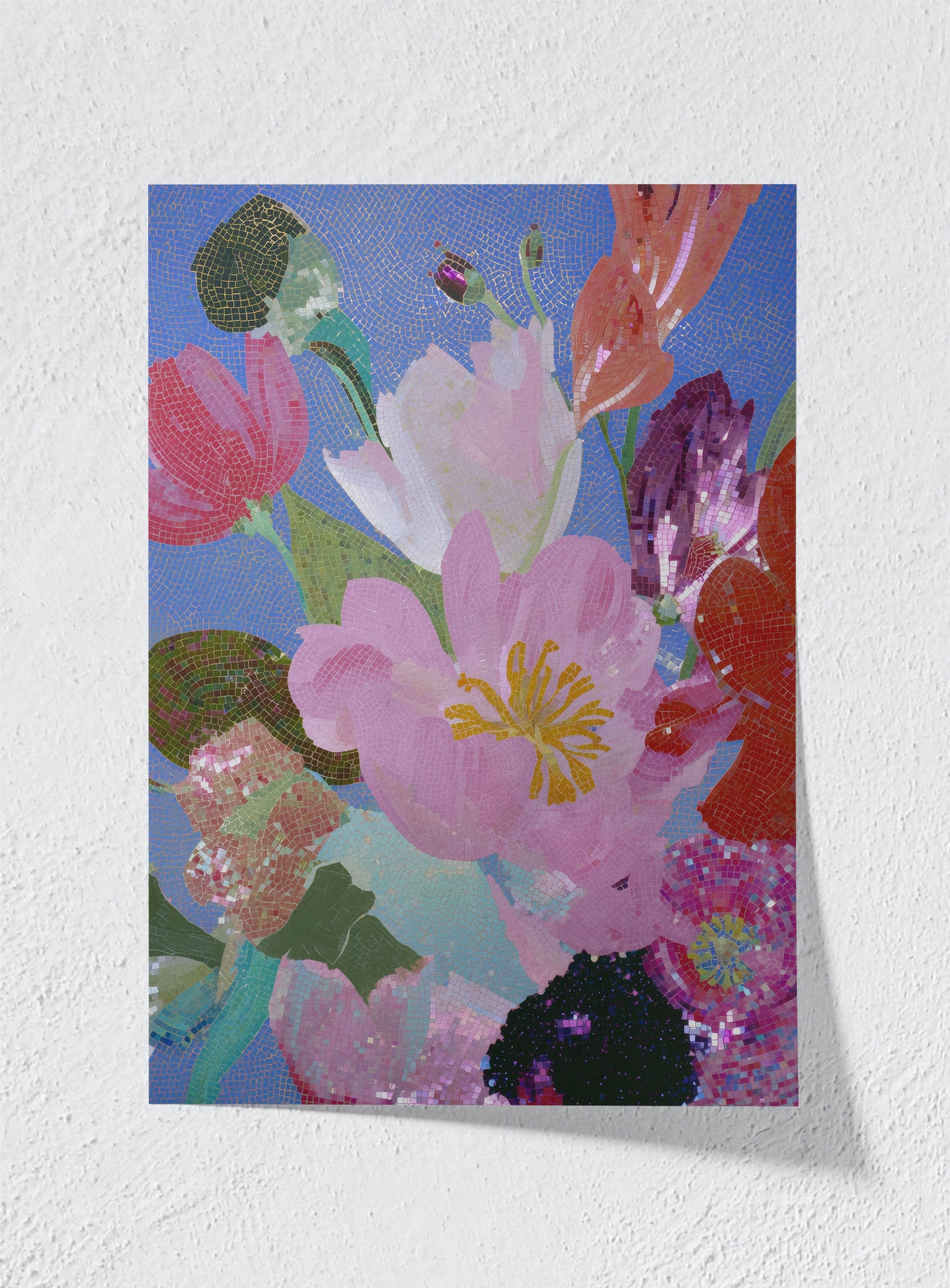 STAINED SKY GARDEN - Unframed