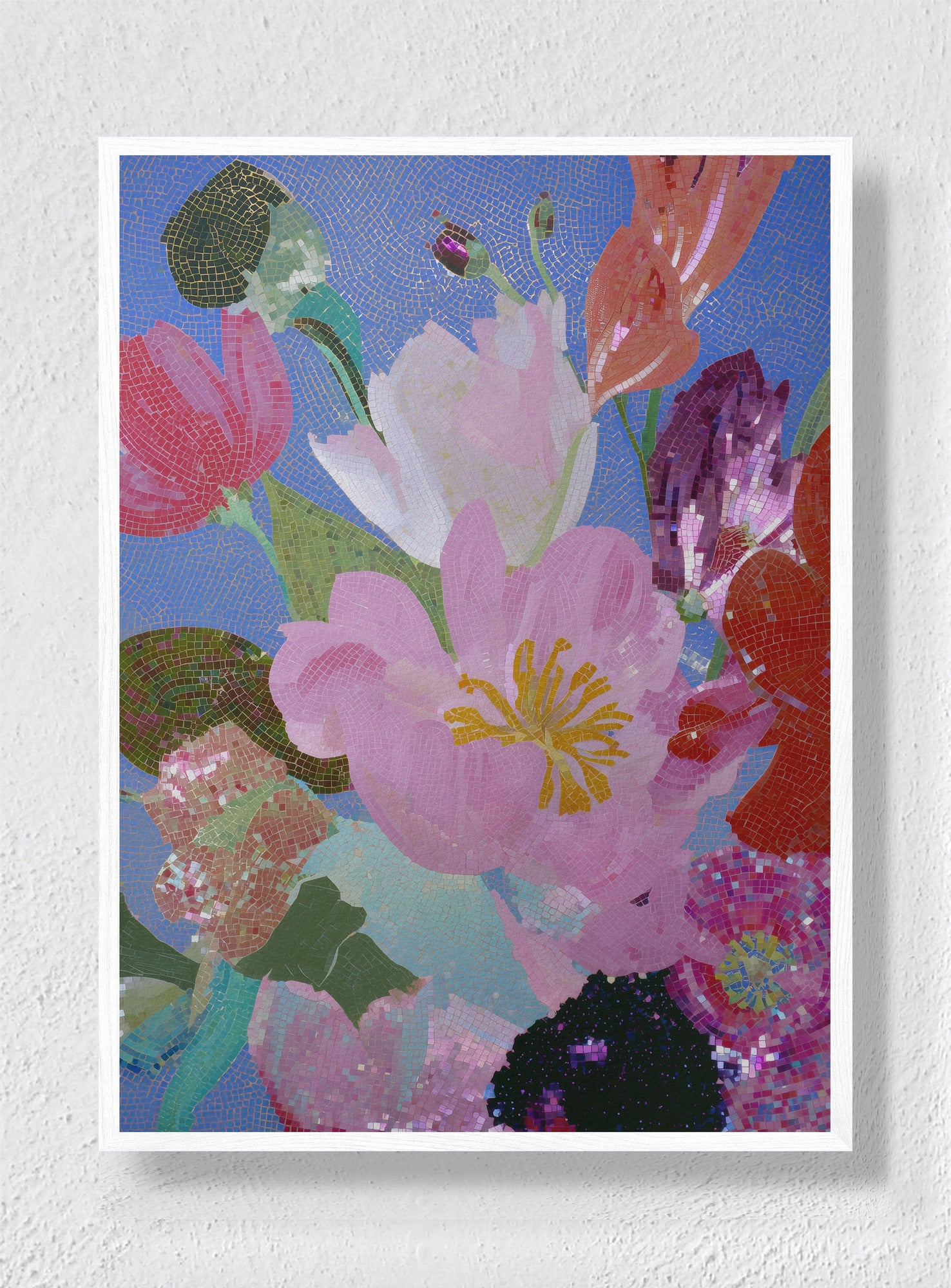 STAINED SKY GARDEN - White Frame