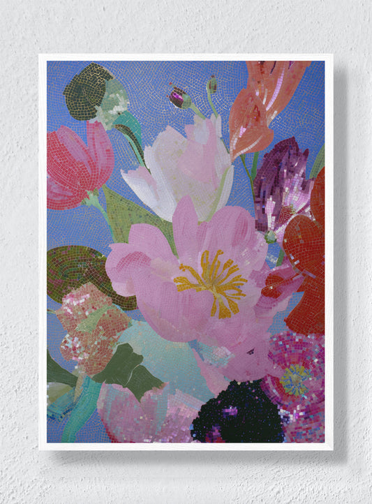 STAINED SKY GARDEN - White Frame